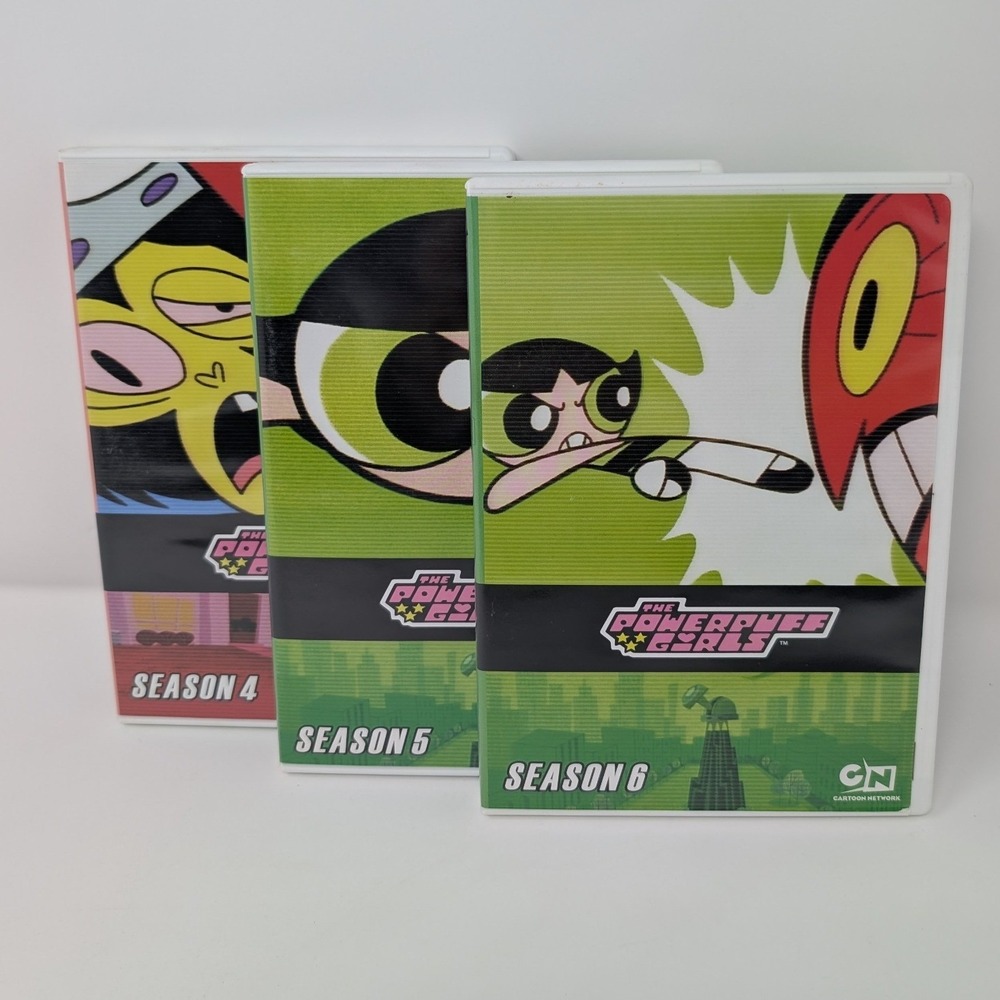 The Powerpuff Girls DVD Seasons‎ 4 5 6 Bundle Cartoon Network Mojo Jojo 2009